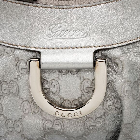 Gucci Metallic Guccissima Leather D Ring Small Hobo - Picture 9 of 15